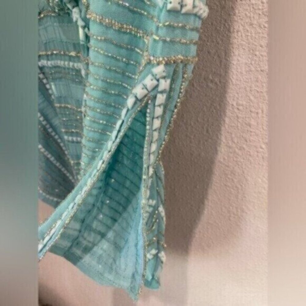 New ASOS Beaded Feminine Party Extravagant Cocktail Luxury Event Mini Dress - Picture 9 of 14